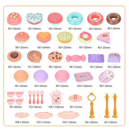 Kit de Chá com Biscoitos 42 peças + Maleta