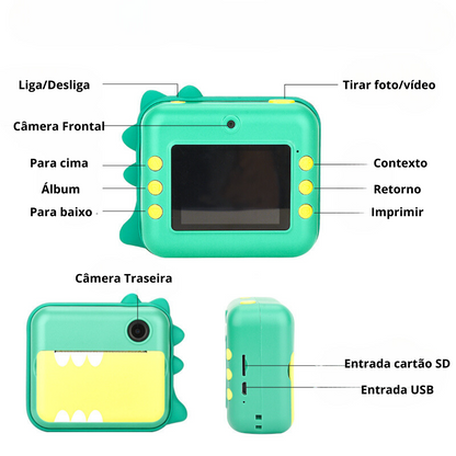 Câmera de Impressão Instantânea Kids