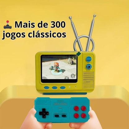 Mini Game Retrô Classic – 300 Jogos | 1 Controle + TV Mini
