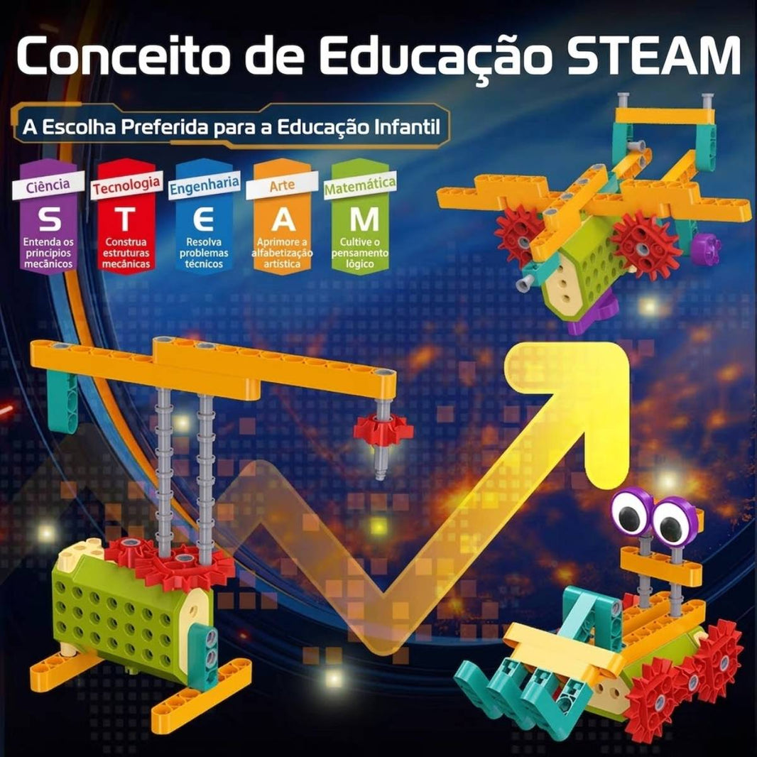 EngrenaBots: O Kit de Construção STEAM Motorizado!