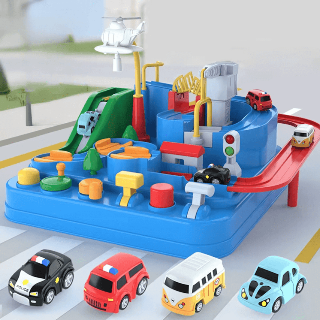 Pista de Aventura Carrinhos: Complete Todos os Desafios!