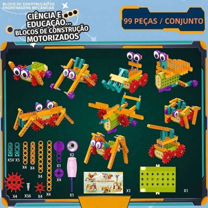 EngrenaBots: O Kit de Construção STEAM Motorizado!