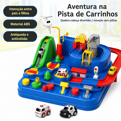 Pista de Aventura Carrinhos: Complete Todos os Desafios!