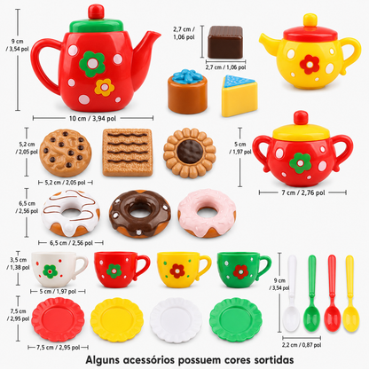Kit Chá da Tarde Infantil: A Festa do Chá Vai Começar!