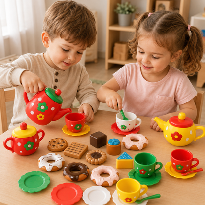 Kit Chá da Tarde Infantil: A Festa do Chá Vai Começar!