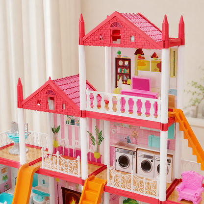 Casa de Bonecas Castelo Rosa: O Lar dos Sonhos das Bonecas!