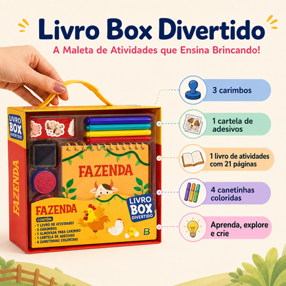 Livro Box Divertido: A Maleta de Atividades que Ensina Brincando!