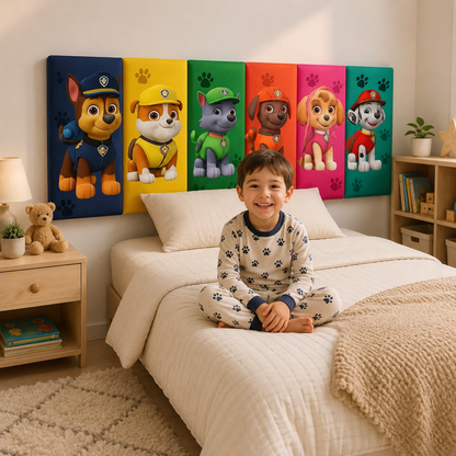 Cabeceira Patrulha Canina Modular: O Quarto dos Sonhos do Seu Pequeno Herói!