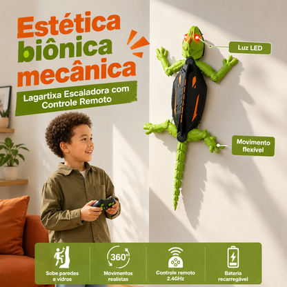 Lagartixa Escaladora com Controle Remoto