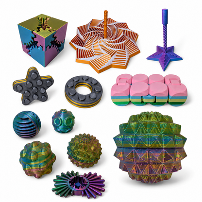 Kit Ouro Brinquedos Sensoriais 3D