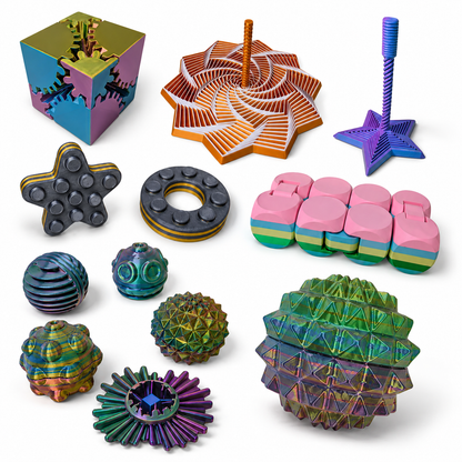 Kit Ouro Brinquedos Sensoriais 3D