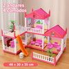 Casa de Bonecas Castelo Rosa: O Lar dos Sonhos das Bonecas!
