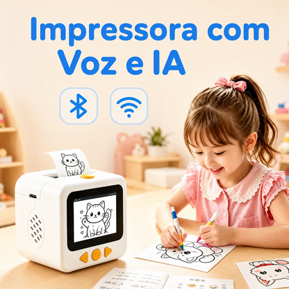 Impressora Térmica Mágica Infantil por Voz