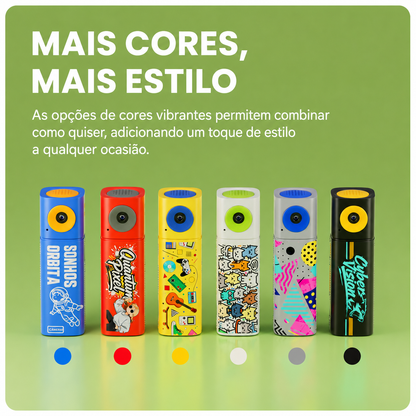 Mini Câmera G10 Série Jovem | Compacta, Lente 230° e Tela LCD