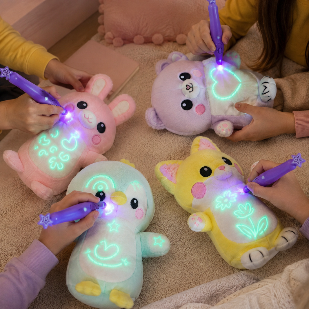 Pelúcia com Caneta Luminosa