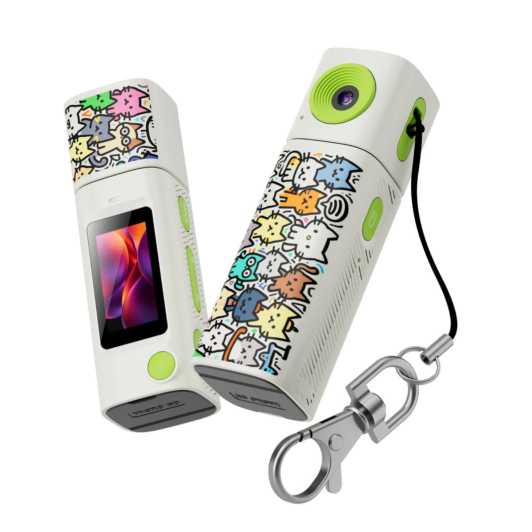 Mini Câmera G10 Série Jovem | Compacta, Lente 230° e Tela LCD