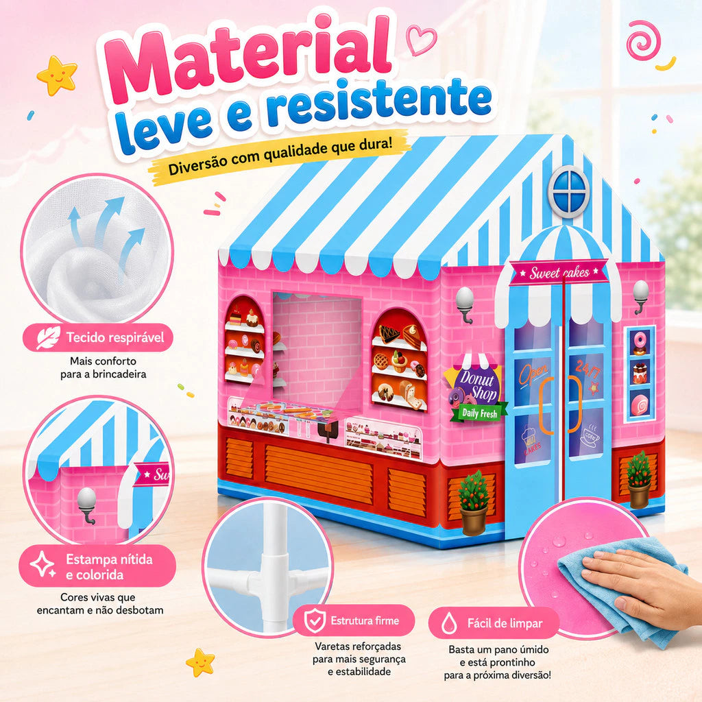 Cabana Infantil Doceria Mágica com Luzes