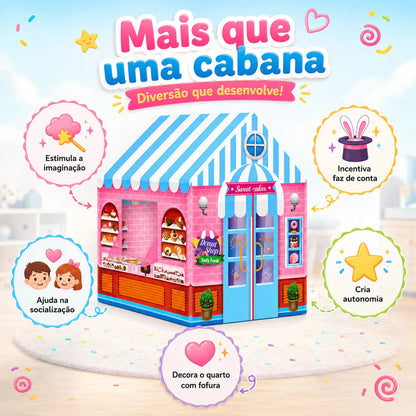 Cabana Infantil Doceria Mágica com Luzes