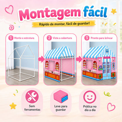 Cabana Infantil Doceria Mágica com Luzes
