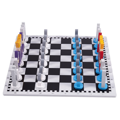 Tabuleiro De Xadrez Infantil De Madeira