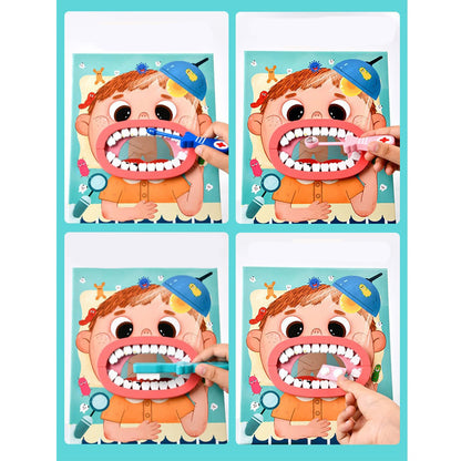 Brinquedo Kit Médico e Dentista de Madeira Montessori