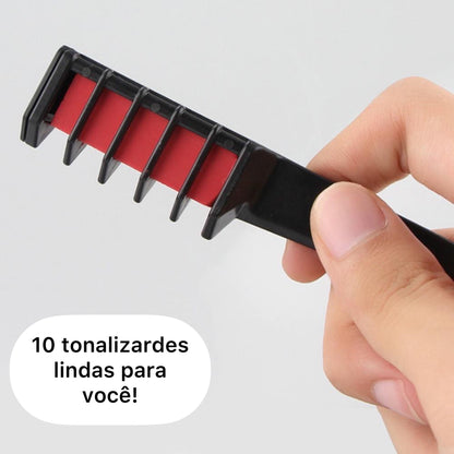 Kit Pentes De Giz Transformadores De Mechas 10 Cores (SUPER PROMOÇÃO RELÂMPAGO)