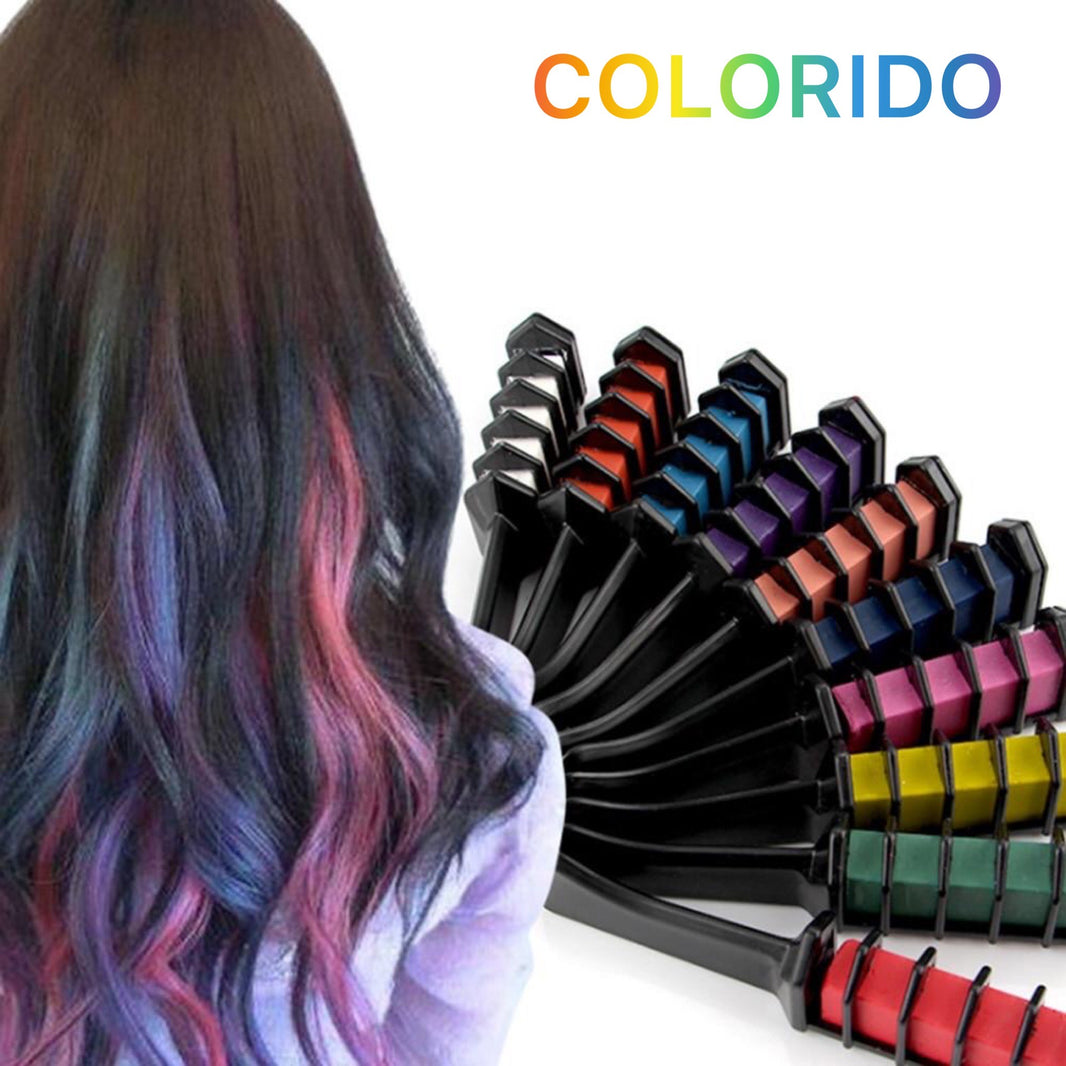 Kit Pentes De Giz Transformadores De Mechas 10 Cores (SUPER PROMOÇÃO RELÂMPAGO)